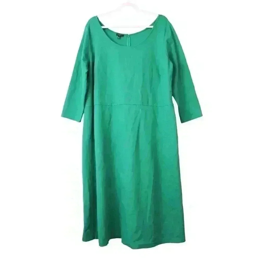 Talbots Emerald Green Midi Dress